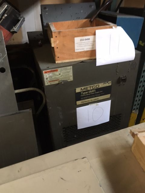Metco 9MR power supply, Machine ID: 6627